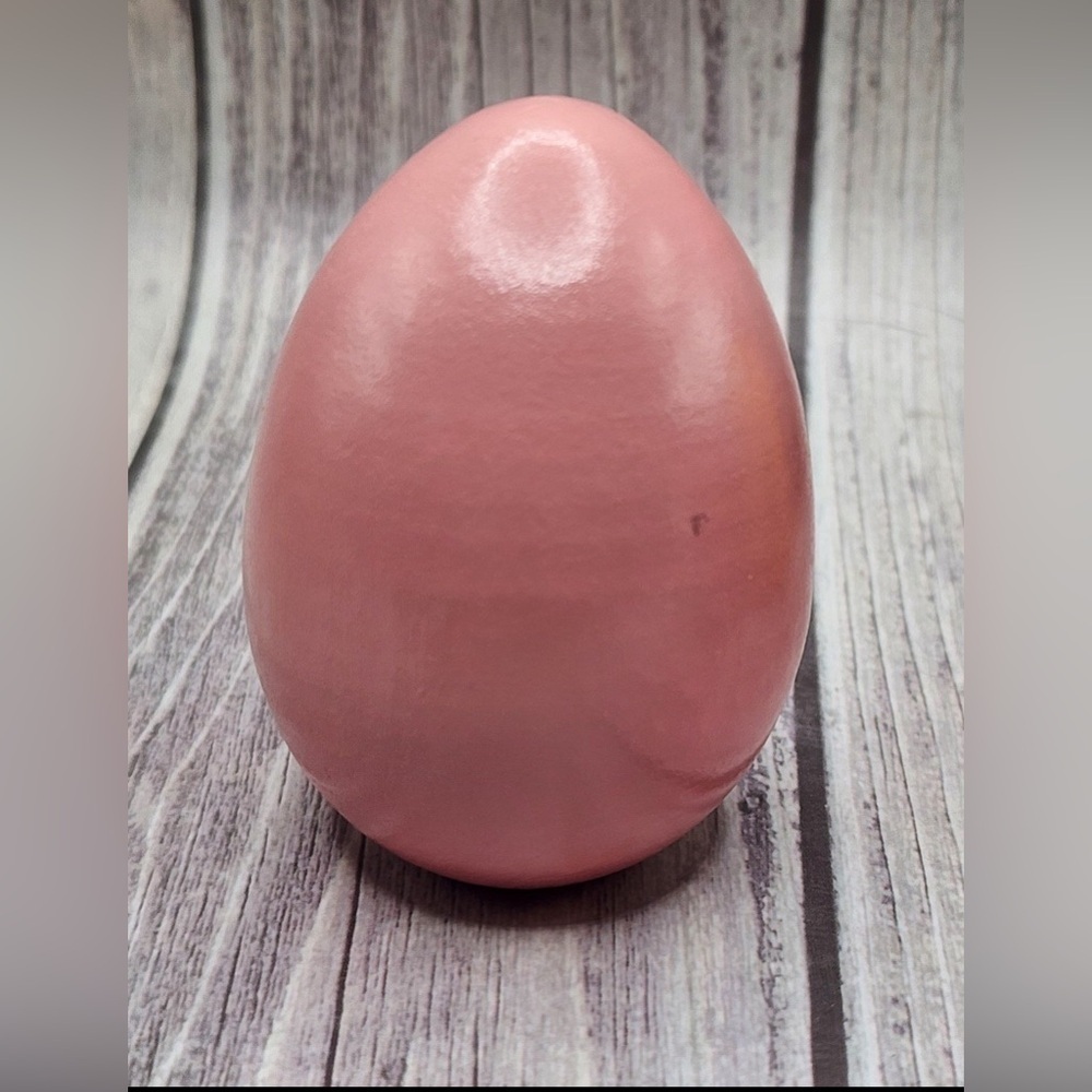 2003 George Bush Library Easter Egg Wooden howdy pink - Picture 2 of 2